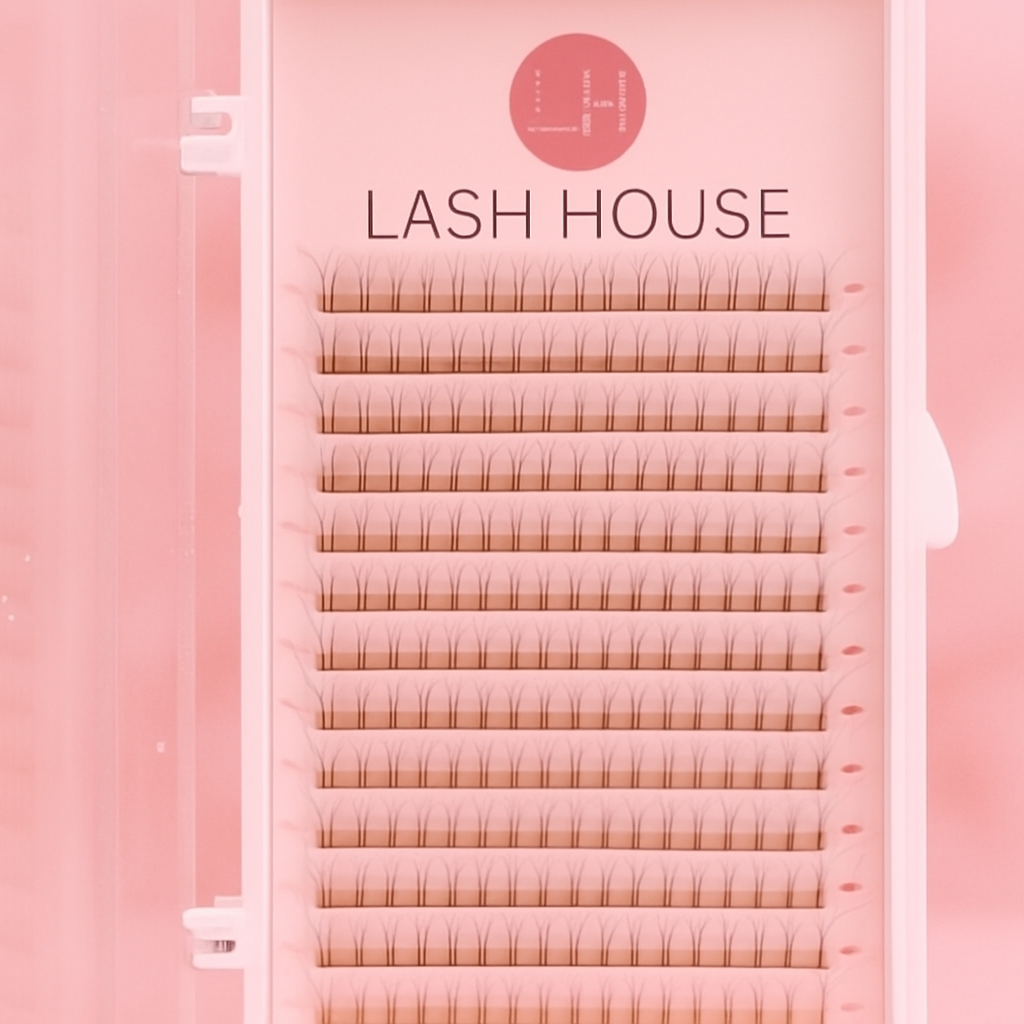Lash House product with soft pink hue